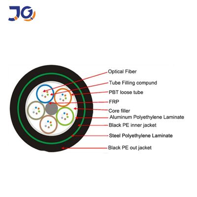 144 كابل اتصالات تحت الأرض GYFTA53 بطول 1 كم