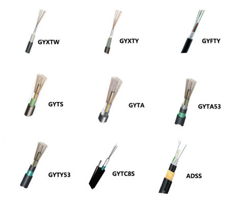 سترة مزدوجة دفن مباشرة كابل الألياف البصرية تحت الأرض GYFTY53