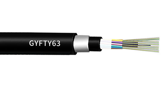كابل الألياف البصرية GYFTY63 المضاد للقوارض المباشر 1310nm Wavelegnth