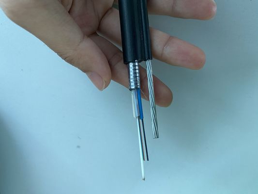 قوة أسلاك الفولاذ GYTC8S الشكل 8 كابل الألياف البصرية غلاف PE