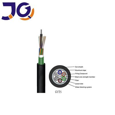 كابل ألياف بصرية GYTS ذو 48 قلبًا أحادي الوضع