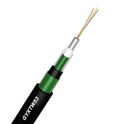 كابل الألياف البصرية المدرع مزدوج الشريط الصلب نوع G657A للقناة