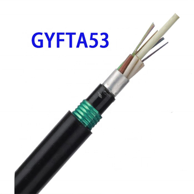 الوضع الواحد G652D 24 48 النواة البصرية مباشرة الدفن كابل الألياف البصرية GYTA53
