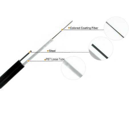 أنبوب مركزي فضفاض أحادي الوضع Gyxtc8y 4 Core Fiber Cable