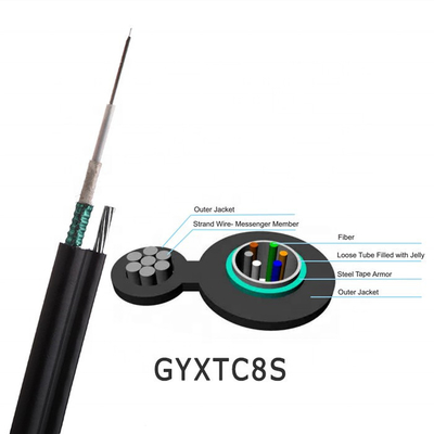 كابل الألياف البصرية الكهربائي GYTC8S 96 Core Figure 8