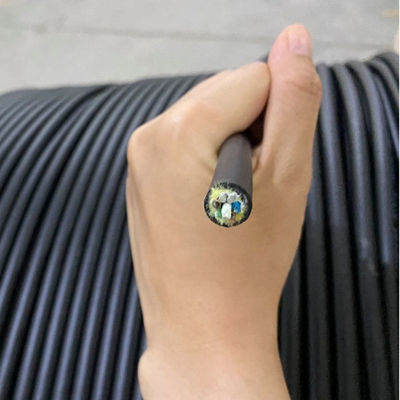 Aerial G652d ذاتية الدعم في الهواء الطلق ADSS كابل الألياف البصرية 48 الأساسية