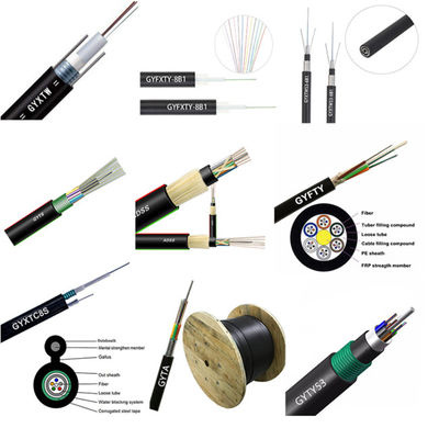 سترة PE الألياف البصرية الخارجية GYXTC8Y